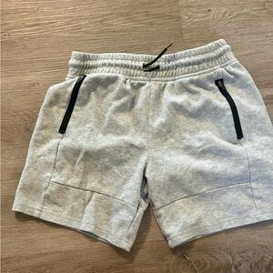 No Boundaries Gray Casual Shorts with Elastic Waistband
